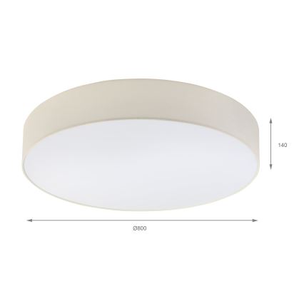 Brilagi - LED-Deckenleuchte SIRIJA 6xE27/60W/230V Ø 80 cm cremefarben