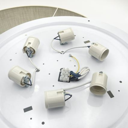 Brilagi - LED-Deckenleuchte SIRIJA 6xE27/60W/230V Ø 80 cm weiß