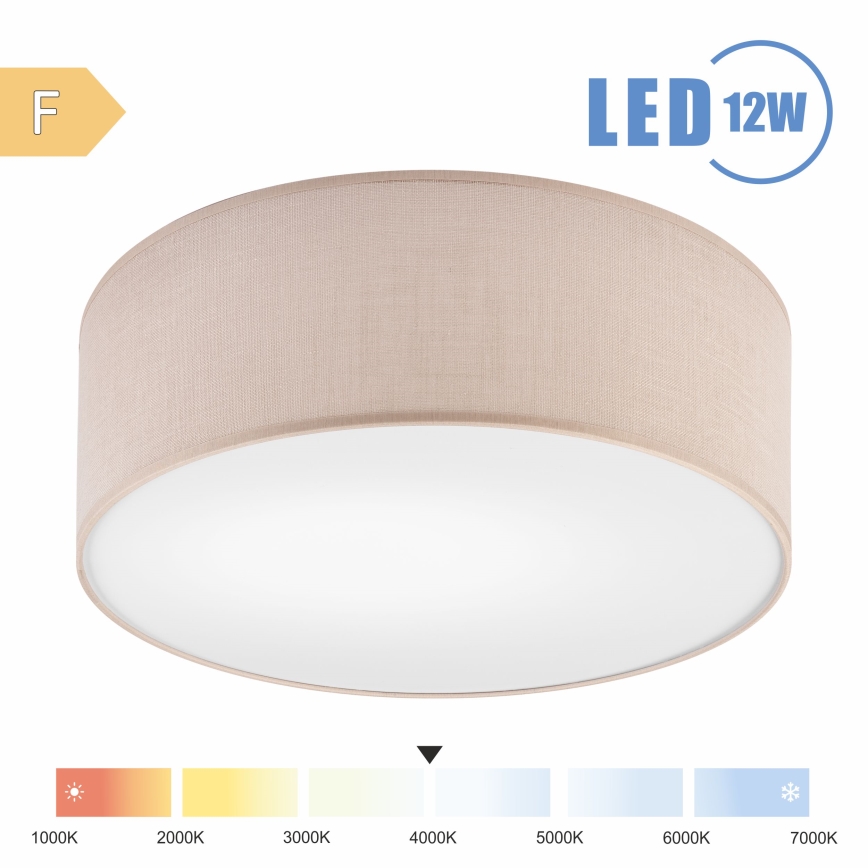 Brilagi - LED-Deckenleuchte SIRIJA LED/12W/230V d 35 cm beige