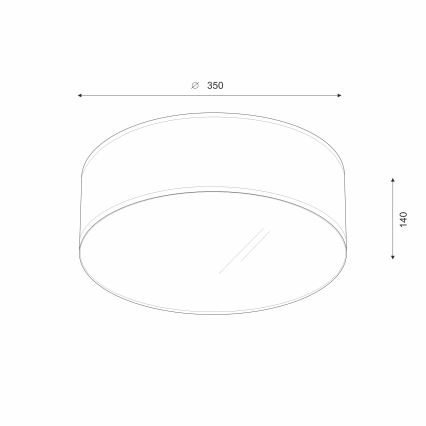 Brilagi - LED-Deckenleuchte SIRIJA LED/12W/230V d 35 cm beige