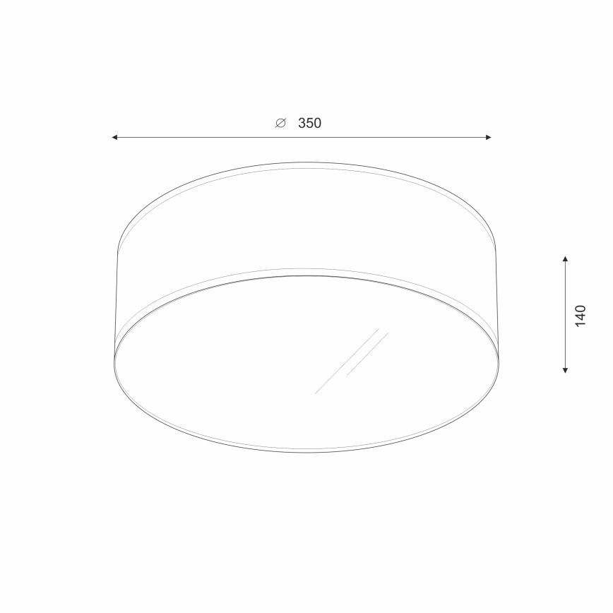 Brilagi - LED-Deckenleuchte SIRIJA LED/12W/230V d 35 cm beige