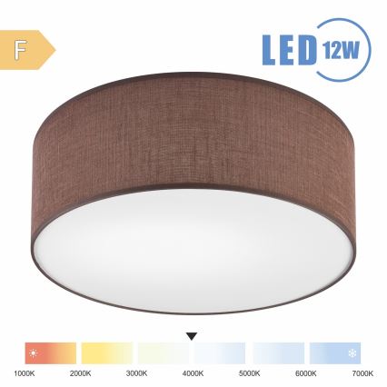 Brilagi - LED-Deckenleuchte SIRIJA LED/12W/230V d 35 cm braun