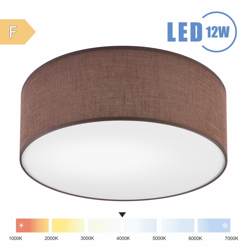 Brilagi - LED-Deckenleuchte SIRIJA LED/12W/230V d 35 cm braun