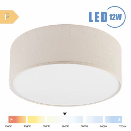 Brilagi - LED-Deckenleuchte SIRIJA LED/12W/230V d 35 cm cremefarben
