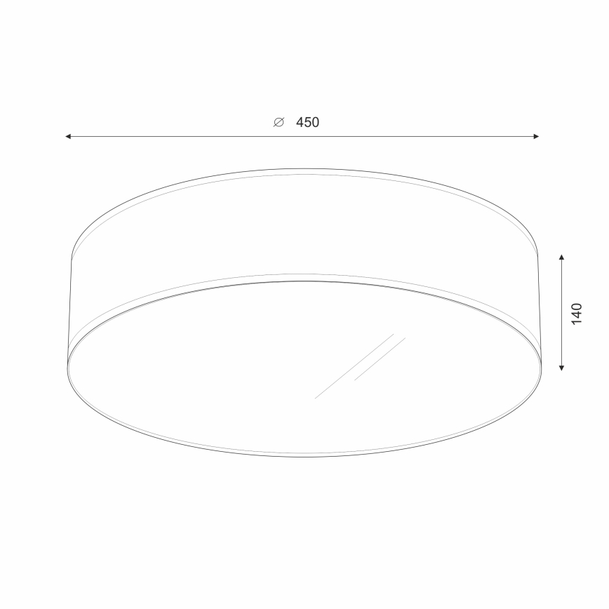 Brilagi - LED-Deckenleuchte SIRIJA LED/24W/230V d 45 cm cremefarben