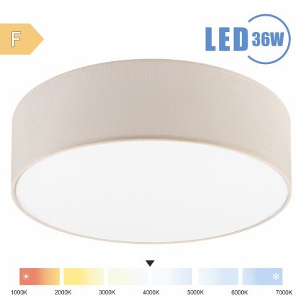 Brilagi - LED-Deckenleuchte SIRIJA LED/36W/230V d 45 cm cremefarben
