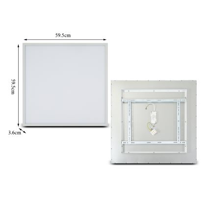 Brilagi - LED-Deckenleuchte SLIMFRAME LED/58W/230V 60x60 cm weiß