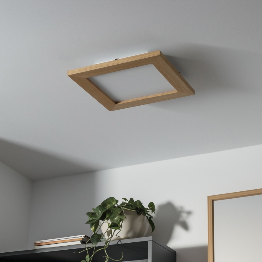 Brilagi - LED-Deckenleuchte SLIMFRAME WOOD LED/25W/230V 34x34 cm braun