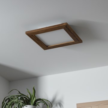 Brilagi - LED-Deckenleuchte SLIMFRAME WOOD LED/25W/230V 34x34 cm braun