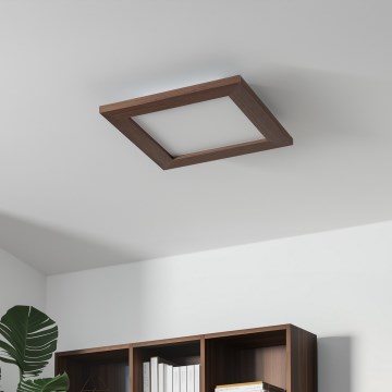 Brilagi - LED-Deckenleuchte SLIMFRAME WOOD LED/25W/230V 34x34 cm dunkelbraun
