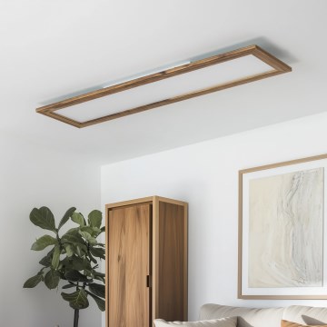 Brilagi - LED-Deckenleuchte SLIMFRAME WOOD LED/58W/230V 124x34 cm braun