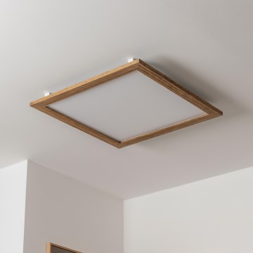 Brilagi - LED-Deckenleuchte SLIMFRAME WOOD LED/58W/230V 64x64 cm braun