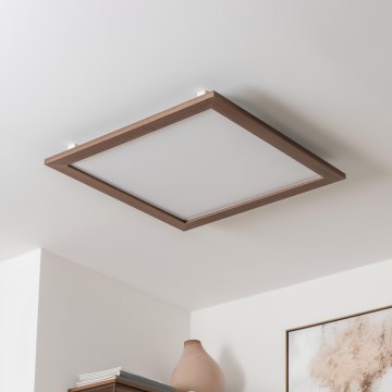 Brilagi - LED-Deckenleuchte SLIMFRAME WOOD LED/58W/230V 64x64 cm dunkelbraun