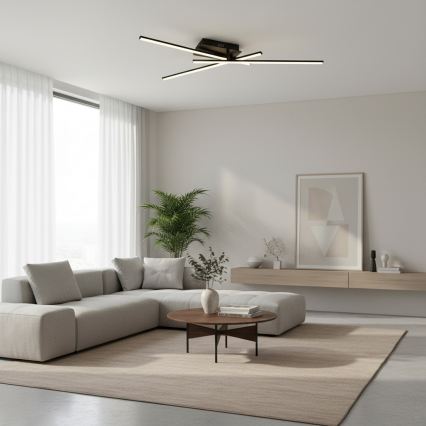 Brilagi - LED-Deckenleuchte STRIPES LED/30W/230V 51x78 cm schwarz