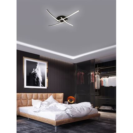 Brilagi - LED-Deckenleuchte STRIPES LED/32W/230V schwarz