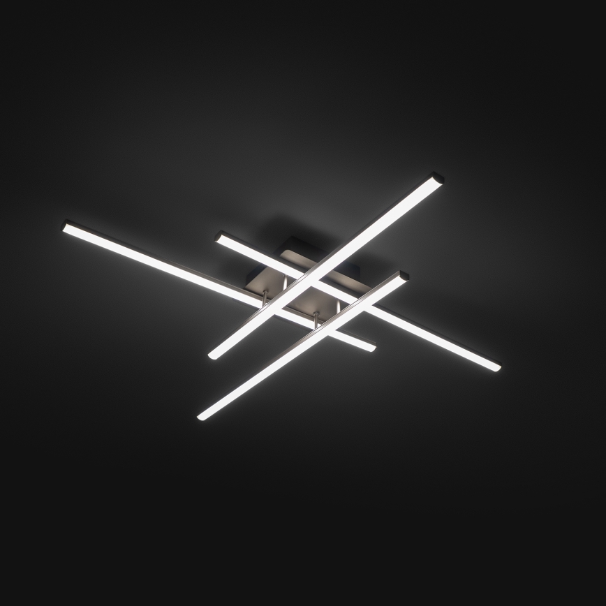 Brilagi - LED Deckenleuchte STRIPES LED/37W/230V 68x68 cm silber