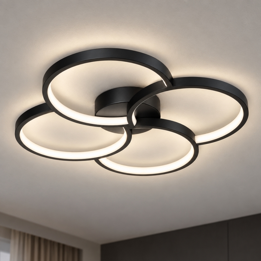 BRILAGI - LED-Deckenleuchte VELO LED/42W/230V 4000K Ø 52 cm schwarz