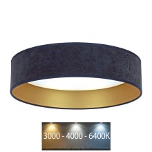 Brilagi - LED-Deckenleuchte VELVET LED/12W/230V d. 30 cm 3000K/4000K/6400K blau/gold