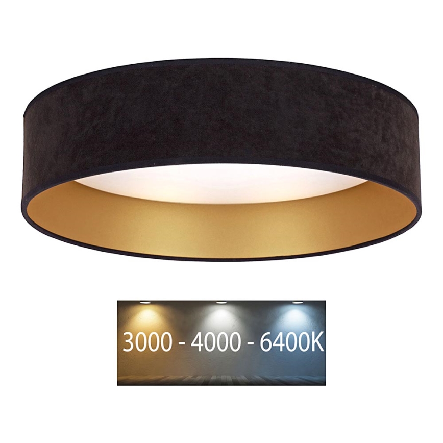 Brilagi - LED-Deckenleuchte VELVET LED/12W/230V d. 30 cm 3000K/4000K/6400K grau/gold