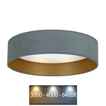 Brilagi - LED-Deckenleuchte VELVET LED/12W/230V d. 30 cm 3000K/4000K/6400K mint/gold