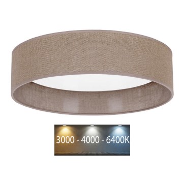 Brilagi - LED-Deckenleuchte VELVET LED/24W/230V 3000/4000/6400K braun