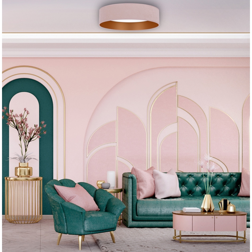 Brilagi - LED-Deckenleuchte VELVET LED/24W/230V 3000/4000/6400K rosa/gold