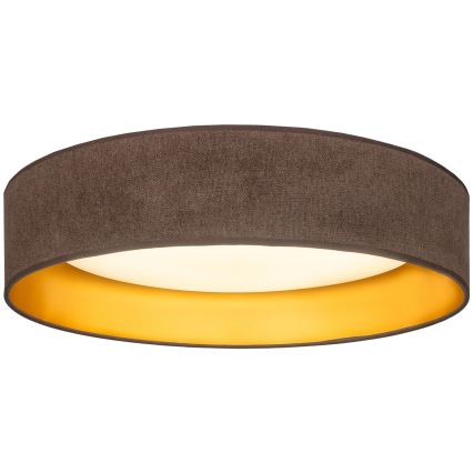 Brilagi - LED-Deckenleuchte VELVET SIMPLE LED/24W/230V 3000K Ø 45 cm Braun/Gold