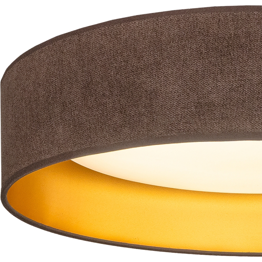 Brilagi - LED-Deckenleuchte VELVET SIMPLE LED/24W/230V 3000K Ø 45 cm Braun/Gold