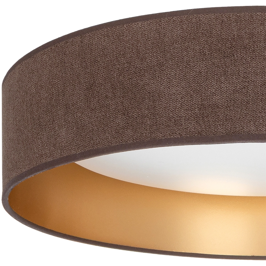 Brilagi - LED-Deckenleuchte VELVET SIMPLE LED/24W/230V 3000K Ø 45 cm Braun/Gold