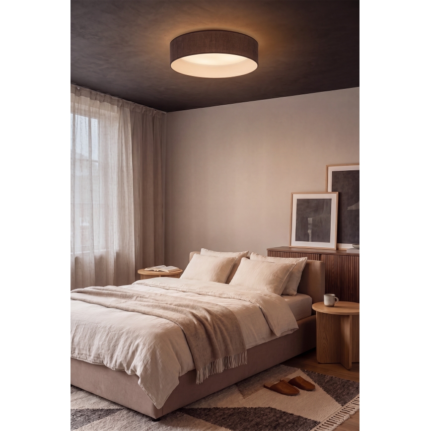 Brilagi - LED-Deckenleuchte VELVET SIMPLE LED/24W/230V 3000K Ø 45 cm braun