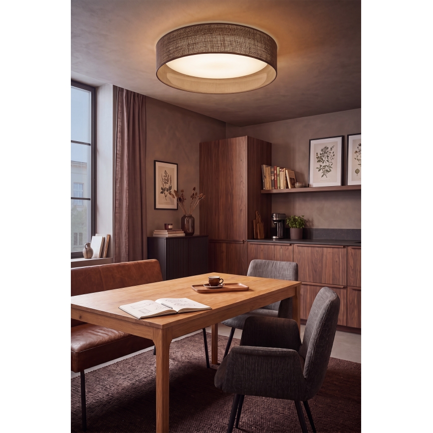 Brilagi - LED-Deckenleuchte VELVET SIMPLE LED/24W/230V 3000K Ø 45 cm braun