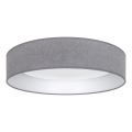 Brilagi - LED-Deckenleuchte VELVET SIMPLE LED/24W/230V 3000K Ø 45 cm grau