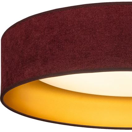 Brilagi - LED-Deckenleuchte VELVET SIMPLE LED/24W/230V 3000K Ø 45 cm weinrot/gold