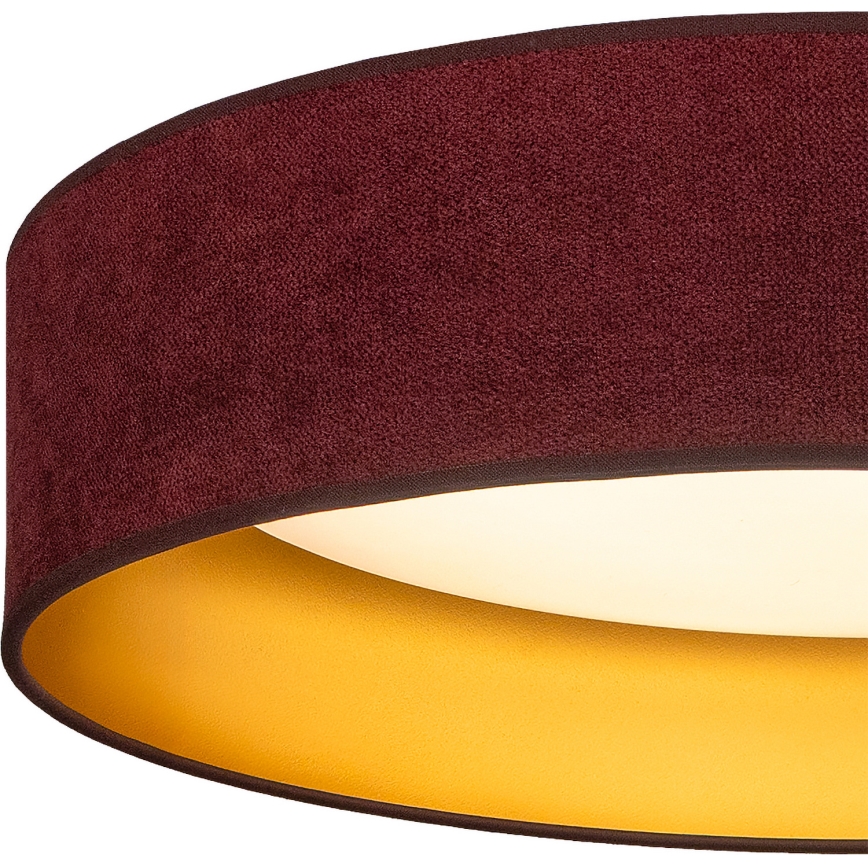 Brilagi - LED-Deckenleuchte VELVET SIMPLE LED/24W/230V 3000K Ø 45 cm weinrot/gold