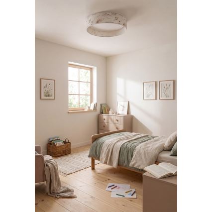 Brilagi - LED-Deckenleuchte VELVET SIMPLE LED/24W/230V 3000K Ø 45 cm weiß/Blumen