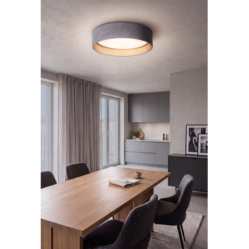 Brilagi - LED-Deckenleuchte VELVET SIMPLE LED/24W/230V 4000K Ø 45 cm grau/gold