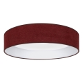 Brilagi - LED-Deckenleuchte VELVET SIMPLE LED/24W/230V 4000K Ø 45 cm, weinrot