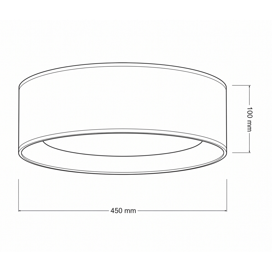 Brilagi - LED-Deckenleuchte VELVET SIMPLE LED/24W/230V 4000K Ø 45 cm weinrot/gold