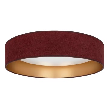 Brilagi - LED-Deckenleuchte VELVET SIMPLE LED/36 W/230 V/3000 K Ø 55 cm weinrot/gold