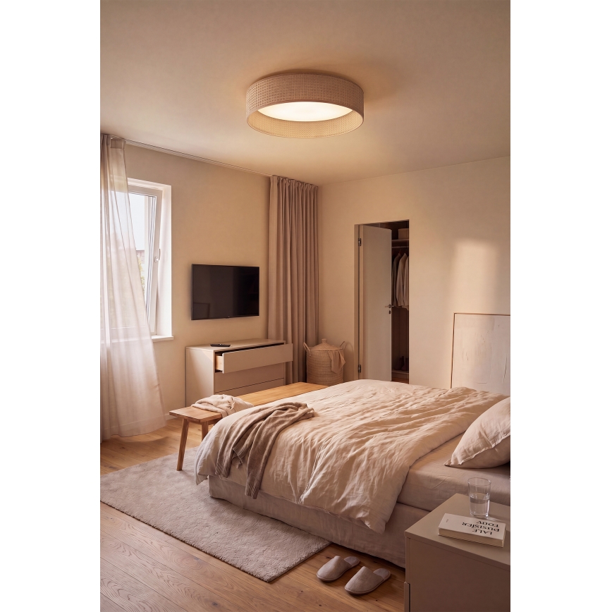 Brilagi - LED Deckenleuchte VELVET SIMPLE LED/36W/230V 3000K Ø 55 cm beige
