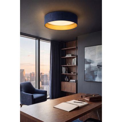 Brilagi - LED-Deckenleuchte VELVET SIMPLE LED/36W/230V 3000K Ø 55 cm blau/gold