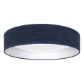 Brilagi - LED-Deckenleuchte VELVET SIMPLE LED/36W/230V 3000K Ø 55 cm blau