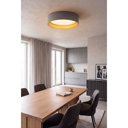 Brilagi - LED-Deckenleuchte VELVET SIMPLE LED/36W/230V 3000K Ø 55 cm grau/gold