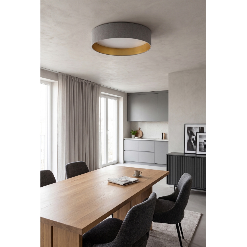 Brilagi - LED-Deckenleuchte VELVET SIMPLE LED/36W/230V 3000K Ø 55 cm grau/gold