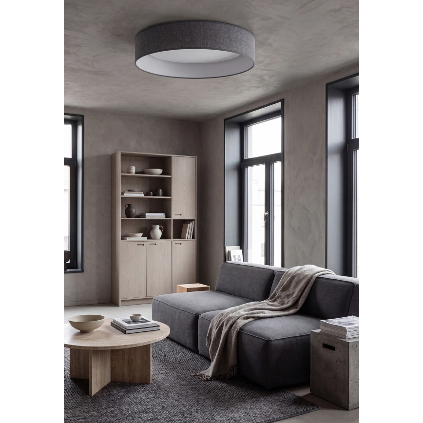 Brilagi - LED-Deckenleuchte VELVET SIMPLE LED/36W/230V 3000K Ø 55 cm, grau