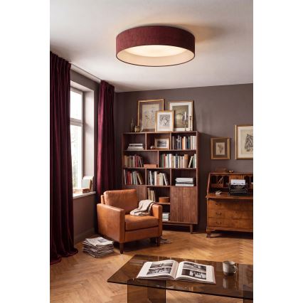 Brilagi - LED-Deckenleuchte VELVET SIMPLE LED/36W/230V 3000K Ø 55 cm weinrot