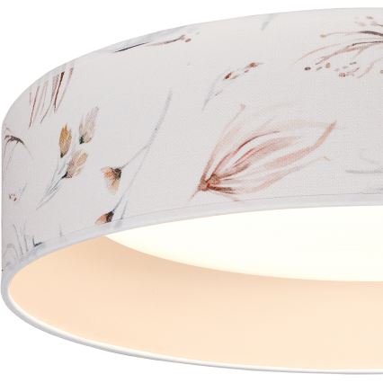 Brilagi - LED-Deckenleuchte VELVET SIMPLE LED/36W/230V 3000K Ø 55 cm weiß/Blumenmuster