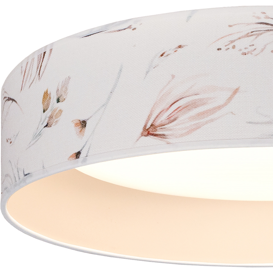 Brilagi - LED-Deckenleuchte VELVET SIMPLE LED/36W/230V 3000K Ø 55 cm weiß/Blumenmuster