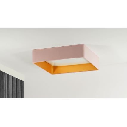 Brilagi - LED-Deckenleuchte VELVET SQUARE LED/24W/230V rosa