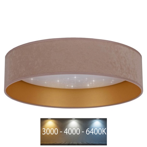 Brilagi - LED-Deckenleuchte VELVET STAR LED/24W/230V d. 40 cm beige/gold